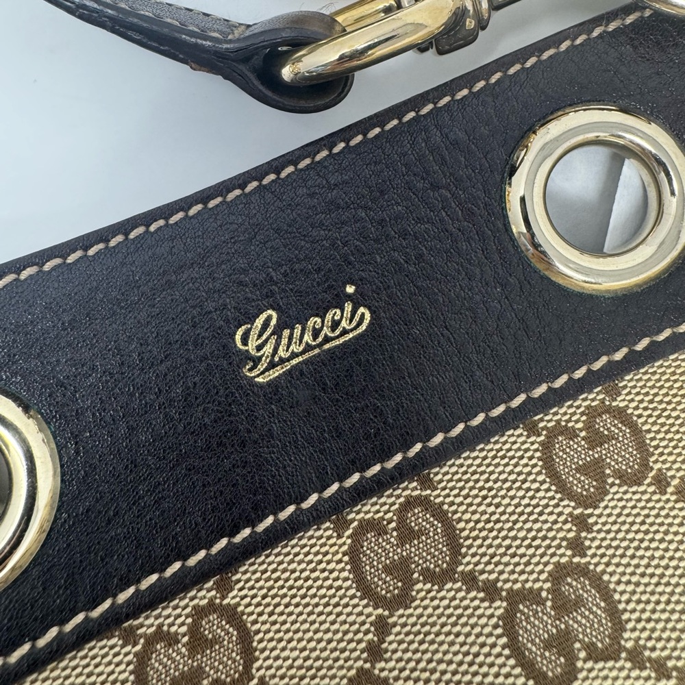 Gucci Positano GG Monogram Canvas Brown Tote Bag – Gold Hardware - Picture 8 of 15